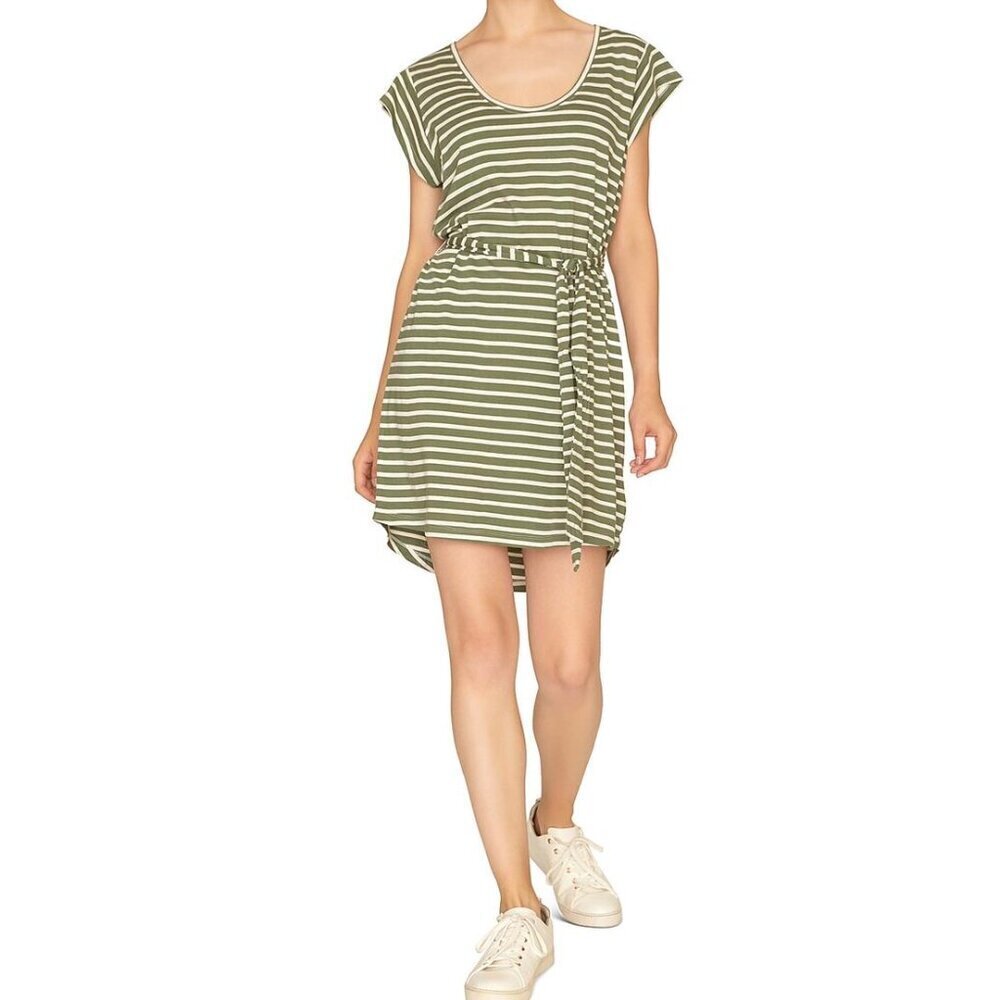 Sanctuary Green & White Striped Dress Size XS